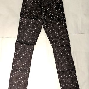 Kennedy 28" Black Camo/Polka Dot Print Jeans
